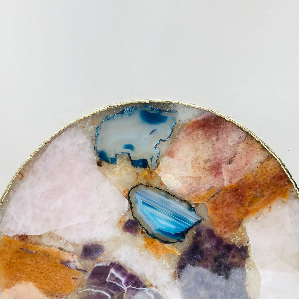 Natural agate platter serving tray product image 3