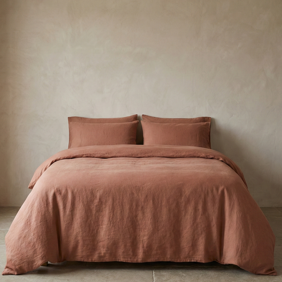 Linen cotton duvet cover set breathable bedding product image 12