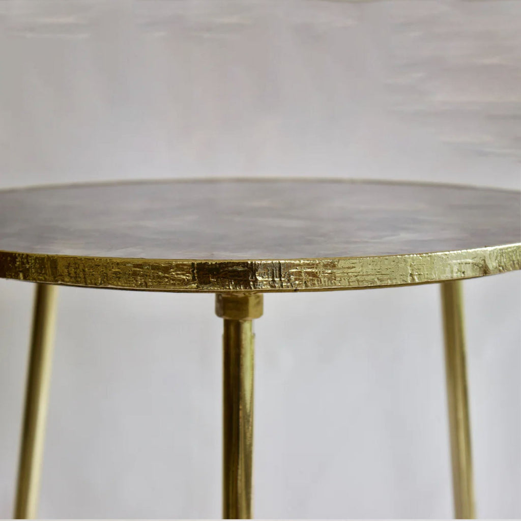 Amethyst agate round coffee and side table product image 2