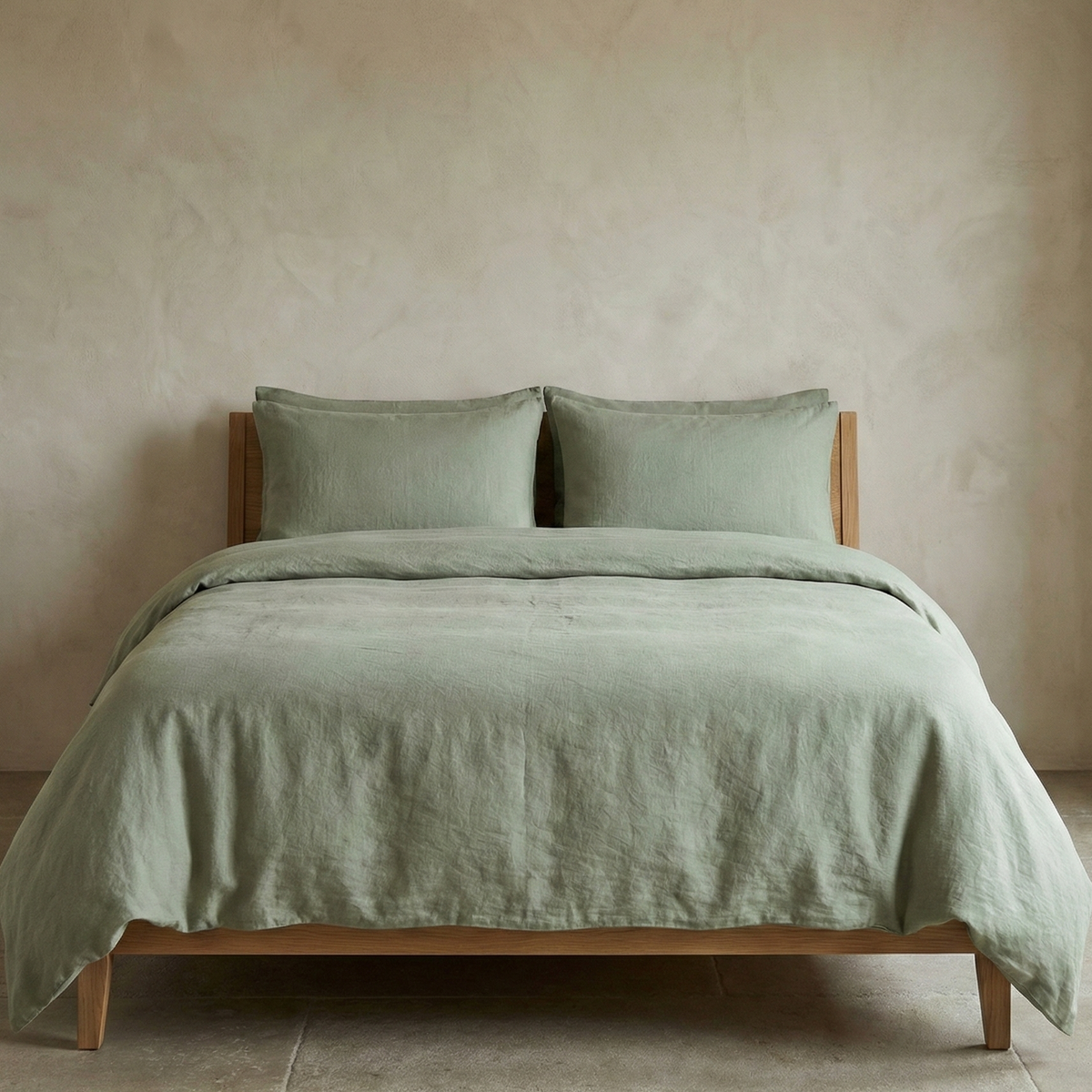 Linen cotton duvet cover set breathable bedding product image 13